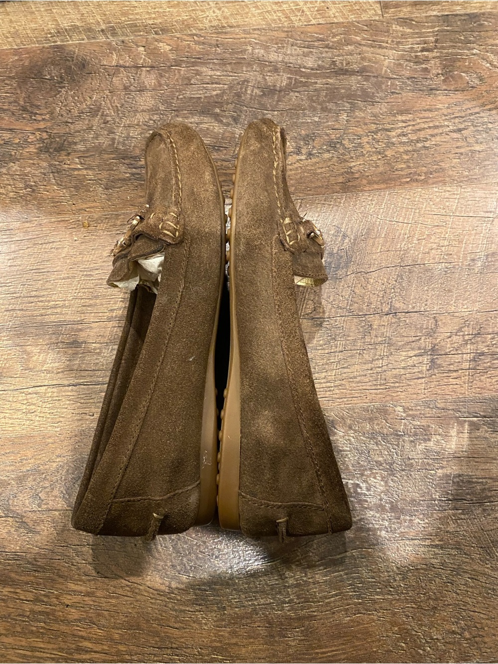 Coach Fortunata Java brown suede driving loafers size 8B - Picture 4 of 6